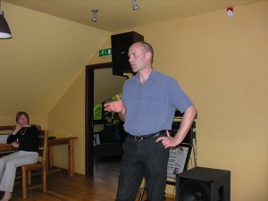 Viens no pasākuma koordinatoriem - Arnis Zacmanis. Foto: P. Strautiņš.