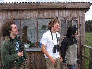 G. Grandāns, M. Platacis un Dāvis Drazdovskis ("Zaļknābji").  Foto: G. Roze