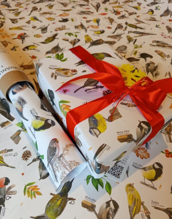 6+6 Dalība "Ziņo par putniem dārzā" + DĀVANU PAPĪRS